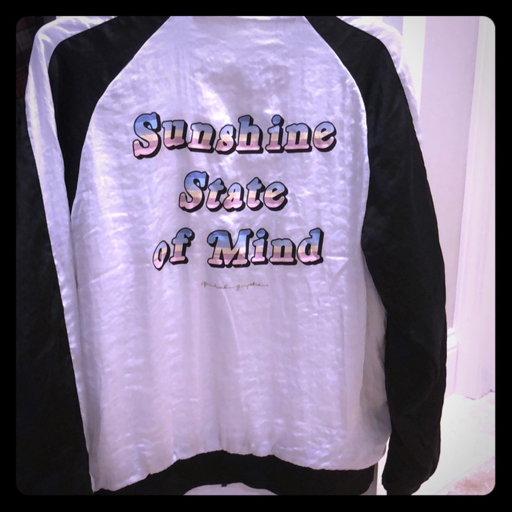 Spiritual gangster Sunshine silky  jacket NWOT☀️☀️